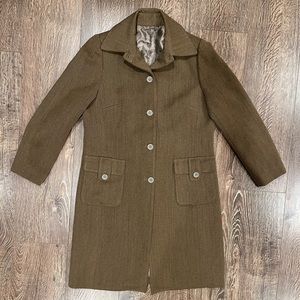 Brown peacoat